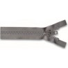 Fermeture éclair YKK séparable simple tirette chaine 10 mm grise longueur 100 cm