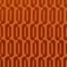 Tissu velours Typo de Lelièvre coloris Tangerine 0723/08