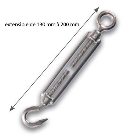 Tensioner ring Hook Inox 130 mm x 200 mm