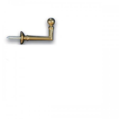 Ball Polished varnished brass hinges for curtains - 50 mm