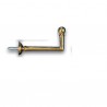 Ball Polished varnished brass hinges for curtains - 80 mm
