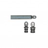 Stainless steel and plastic tube end
