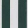 Tissu d'extérieur Agora Tandem de Tuvatextil coloris Vert bouteille/Blanc 1217