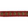 Galon clou métal 12 mm collection Double Corde & Galons de Houlès coloris Rouge 31156-9300