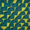 Tissu Hashtag de Dominique Kieffer coloris Chartreuse fiordo 17261-003