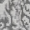 Tissu Pixelé de Dominique Kieffer coloris Acier blanc 17238-002