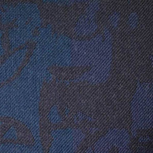 Tissu TIFFANY pour Mercedes Classe E W210 coloris Bleu/Noir