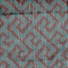 Tissu imprimé Labyrinthe de Chanée Ducrocq Deschemaker coloris Paon 3119