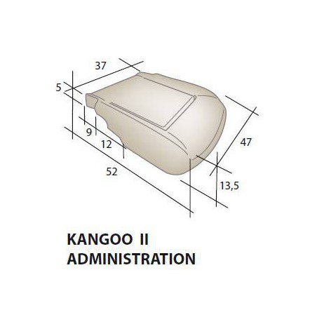 Mousse d'assise siège RENAULT Kangoo 2 Administration