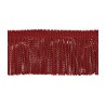 Frange Moulinée 80 mm Palladio de Houlès coloris Rouge 33107-9500