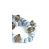 Embrasse câblé perles collection Venezia de Houlès coloris Bleu ciel 35721-9600