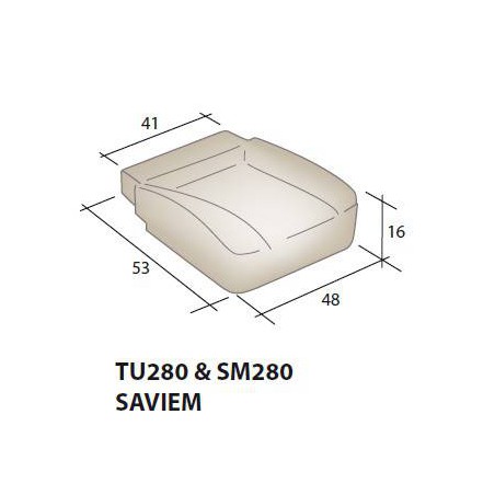 Seat foam for SAVIEM TU280 & SM280