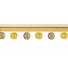 Galon perles 30 mm collection Opale de Houlès coloris Genêt 33277-9140