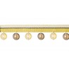 Galon perles 30 mm collection Opale de Houlès coloris Jaune 33277-9730