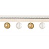 Galon perles 30 mm collection Opale de Houlès coloris Nature 33277-9020