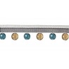 Galon perles 30 mm collection Opale de Houlès coloris Souris 33277-9900