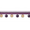 Galon perles 30 mm collection Opale de Houlès coloris Violette 33277-9510