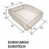 Mousse d'assise siège IVECO Eurocargo Eurotech