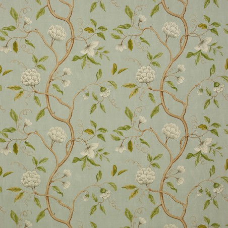 Tissu Snow Tree de Colefax and Fowler coloris Aqua F3332-05