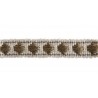 Galon clou métal 12 mm collection Double Corde & Galons de Houlès coloris Ivoire 31156-9020