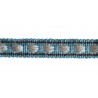 Galon clou métal 12 mm collection Double Corde & Galons de Houlès coloris Lagon 31156-9600