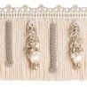 Embellished bullion Fringe 12 cm Duchesse - Houlès