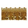 Frange moulinée enjolivée 70 mm collection Les marquises - Houlès coloris 33270/9100 ocre