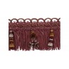 Frange Quilles 95 mm collection Antica - Houlès coloris 33386/9530 prune