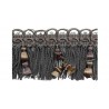 Frange Quilles 95 mm collection Antica - Houlès coloris 33386/9980 gris fonce