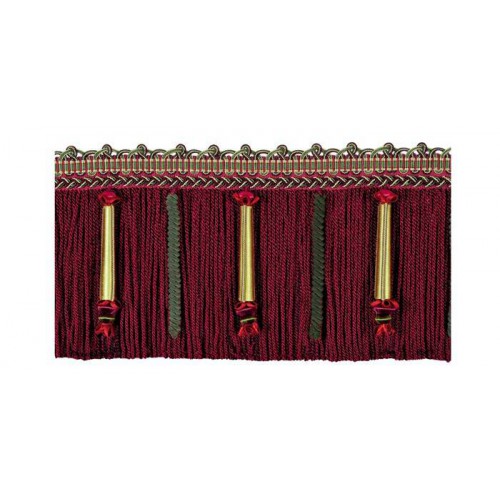 Frange Quilles 17 cm collection Duchesse - Houlès coloris 33162/9450 bordeaux