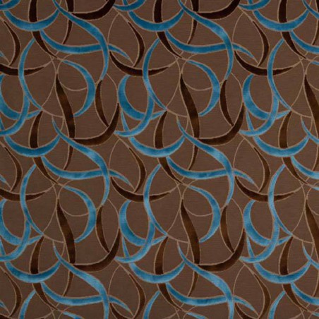 Tissu velours Vermandois de Casal coloris Gitane chocolat 12682-1455
