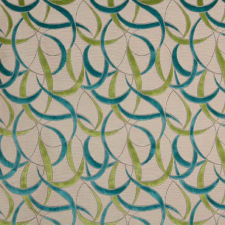 Tissu velours Vermandois de Casal coloris Mer du sud chartreus 12682-1030