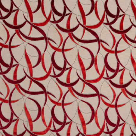 Tissu velours Vermandois de Casal coloris Orange sanguine 12682-4575