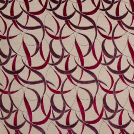 Tissu velours Vermandois de Casal coloris Violine framboise 12682-9692