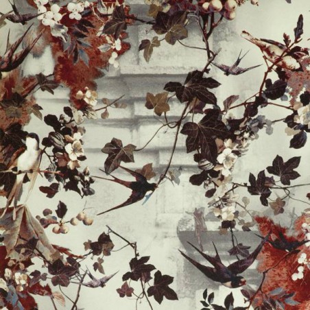 Echantillon Papier peint Hirondelles - Jean Paul Gaultier