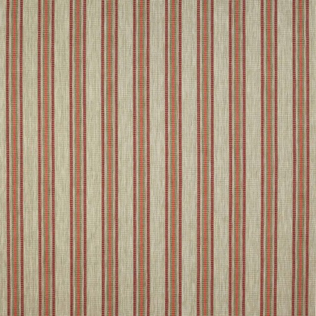 Tissu  Kennet Stripe de Colefax and Fowler coloris Red / Green F4640-01