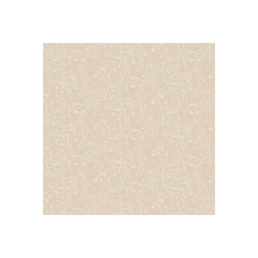 Papier peint Gouache de Jean Paul Gaultier coloris Nude 3320-01 Papier peint Gouache de Jean Paul Gaultier coloris Nude 3320-01