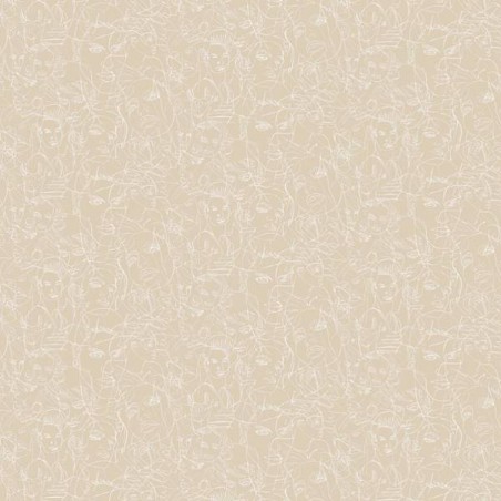 Papier peint Gouache de Jean Paul Gaultier coloris Nude 3320-01
