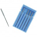 Lot de 5 aiguilles universelles spécial bâches pour machine à coudre 39mm talon plat 100