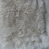 Fake fur fabric of White Lion