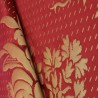 Tissu d'ameublement Alexandra de Tassinari & Chatel coloris Rouge/Or 1549-26