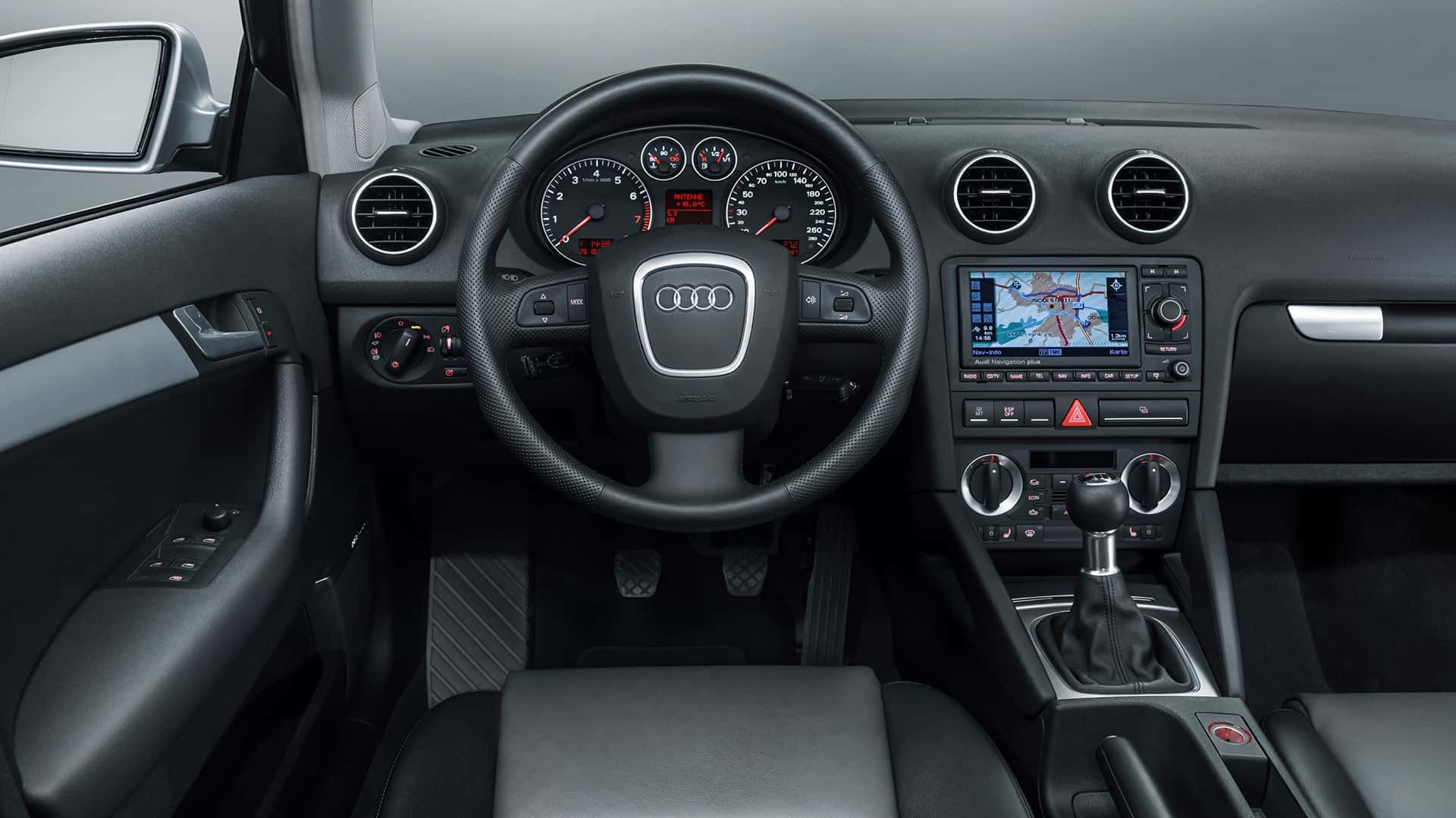 Dark grey honeycomb fabric for headliner Audi A3