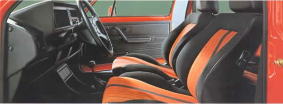 Tissu d'origine pour côtés de sièges Volkswagen Golf GTI