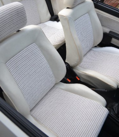 Tissu chenillé rayé pour Volkswagen Golf Cabriolet
