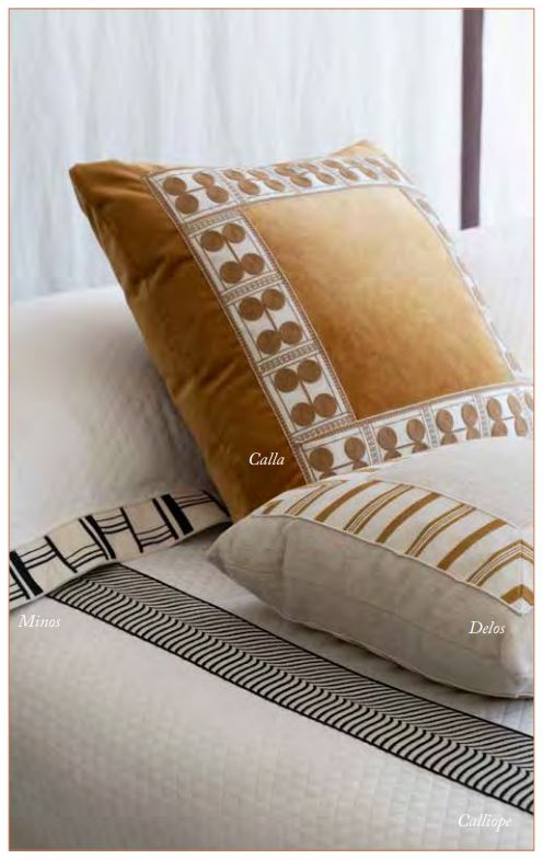 Calla hand embroidered braid 75 mm by Michael Aiduss by Houlès reference 32202